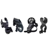 Bicycle Handlebar Light Bracket 360 Degree Rotatable Bike Lamp Holder LED Flashlight Plastic Clip Bike Light Mount Brack