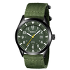 BIDEN 12/24Hours Scale Calendar Quartz Watch Outdoor Sports Luminous Waterproof Nylon Strap Men Wrist Watches