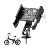 Bike Holder Aluminum Alloy 360° Adjustable Sturdy Anti-fall 0.2kg Lightweight Handlebar Holder for Motorcycle Bicycle Sc