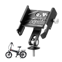 Bike Holder Aluminum Alloy 360° Adjustable Sturdy Anti-fall 0.2kg Lightweight Handlebar Holder for Motorcycle Bicycle Sc