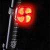 Bike Taillight Super Brightness 500mAh Battery Waterproof 6 Light Modes Type-C Rear Light for Night Cycling