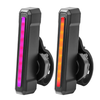 BIKIGHT 10-50LM 1PCS RGB LED Bicycle Smart Sensor Brake Taillight Type-C Charging Waterproof Warning Bike Rear Light for