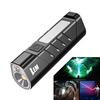 BIKIGHT 1000LM Mini Portable Magnetic Pocket LED Flashlight Side Light Strong Light Torch Three Light Sources Waterproof