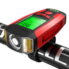 BIKIGHT 3-in-1 350LM COB Bike Light + USB Horn Lamp + Speed Meter LCD Screen 5-Modes Waterproof Bicycle Headlight With H