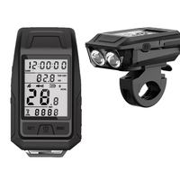 BIKIGHT 3 in 1 GPS Wireless Bicycle Computer 120dB Cycling Horn 900LM Bike Headlight Type-C Charging Speedometer Horn Li