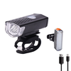 BIKIGHT Bicycle Light Set 300lm 3 Modes Bike Headlight Front Lamp 4 Modes Safety Warning Taillight USB Rechargeable Wate
