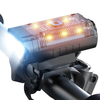 BIKIGHT Bike Headlight 1200mAh Battery Dual Distance Beam Design Waterproof 4 Light Modes Type-C Fast Charge Power Displ