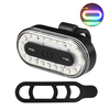 BIKIGHT Colorful RGB USB Rechargeable LED Bike Taillight 14 Light Modes Waterproof Safety Rear Light for Night Riding Cy