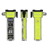 Bikight F38 Emergency Safety Hammer Flashlight with LCD Display 18650 Lithium Battery Type-C Rechargeable 7 Lighting Mod