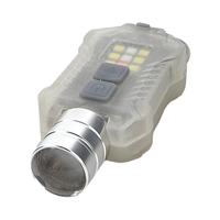 Bikight Hat Clip Headlamp Adjustable Focus Magnetic Base Dual LED UV Light USB-C Rechargeable Tactical Flashlight Keycha