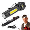 BIKIGHT LED COB Dual Light 2 in 1 Headlamp Flashlight, 1800mAh Type-C Rechargeable Magnetic Work Lights 5 Modes Portable