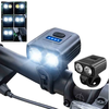 BIKIGHT Mini Bike Headlight 550lm Brightness Dual Distance Beam 5 Modes Lighting Type-C Rechargeable Battery Display Bik