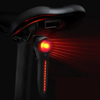 BIKIGHT Smart Brake Sensing Bike Taillight Light Sensing Rear Light 6 Lighting Modes IPX6 Waterproof Type-C Rechargeable