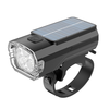 BIKIGHT Solar Rechargeable LED Bicycle Headlight Anti-glare Type-C Charging Waterproof Bike Front Light for MTB Night Ri