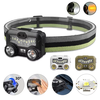 BIKIGHT USB Rechargeable LED Sensor Headlamp Portable Strong Light Headlight Head Mounted Outdoor Camping Fishing Head L