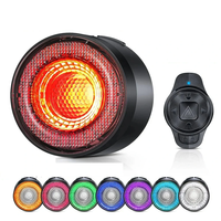 BIKIGHT Wireless Smart Brake Sensing Bike Taillight 600mAh Battery 15 Light Modes USB-C Rechargeable IP66 Waterproof Alu