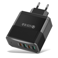 BK304-2A2C 100W 4-Port USB PD Charger 2USB-A+2USB-C PD QC3.0 Fast Charging Wall Charger Adapter EU Plug US Plug for iPho