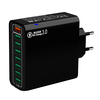 BK318 65W 8-Port USB Charger 8USB-A QC3.0 4.0+ PPS AFC FCP SCP SSCP Fast Charging Wall Charger Adapter EU Plug US Plug f