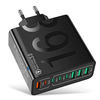 BK329-4A4C 120W 8-Port USB PD Charger 4USB-A+4USB-C PD QC4.0 3.0 2.0 FCP SCP Fast Charging Wall Charger Adapter EU Plug