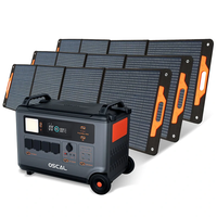 Blackview Oscal Powermax 3600 Rugged Power Station+3*PM200 Solar Panel Kit 3600Wh to 57600Wh LiFePO4 Battery Pack Power