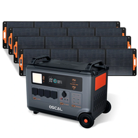 Blackview Oscal Powermax 3600+4*PM200 Power Station Solar Panel Kit 3600Wh to 57600Wh LiFePO4 Battery Pack Power Bank wi