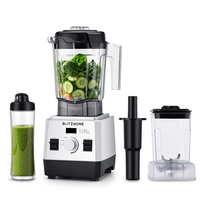 BlitzHome® BH-207C Professional 1600W Countertop Blender 6-Leaf Blade 3 Programs Smoothie & Ice Crushing Blender with 2L
