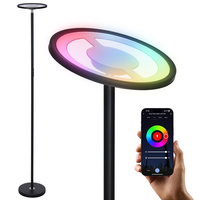 BlitzWill® BWL-FL4 25W Smart RGB Floor Lamp With Up & Down Ambient Light 2000LM 16M Colors Stepless Dimming APP & Voice
