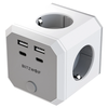 BlitzWolf BW-EC2 8-in-1 Wall Cube Socket EU Plug Power Outlet Extender 4000W with Switch 4 AC Outlets / 2 USB-A / 2 USB-