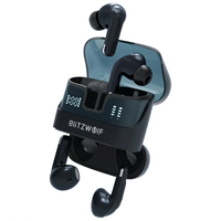 BlitzWolf® BW-FYE17 bluetooth Earphone 2-in-1 2 Pairs TWS Earbuds Dual LED Power Display 13mm Large Drivers Stereo Long