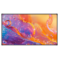 BlitzWolf BW-VS10 100-Inch 4K Narrow-border Projection Screen Gray Crystal Fixed Frame Home Theater for Panasonic Hisens