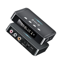 bluetooth 5.0 Audio Adapter NFC LED Display 500mAh Hands-free Calling 3.5MM AUX RCA Support USB/TF Card Playback bluetoo