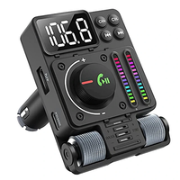 bluetooth 5.3 Car Wireless FM Transmitter Radio Adapter PD30W QC3.0 Fast Charging Car MP3 U Disk HiFi Music Player Acces