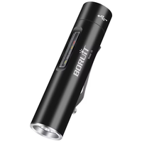 BORUiT V5 Mini LED EDC Flashlight TYPE-C Rechargeable Lamp Waterproof With Magnet UV Light Pocket Tiki Fishing Camping L
