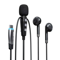 BORZOI BTSK-01 Sound Card Professional USB-C Sound Card bluetooth Dual DSP Chipset 360° Sound Pickup Plug and Play for L