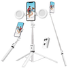 BT12 Selfie Stick Tripod with Filling Light Stainless Steel Phone Selfie Stick bluetooth Remote Control Stable Three-Leg