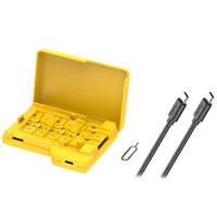 Budi CP585Y Folder Style Reader 4 Card Simultaneous Reading 4 SD+11 TF Cards Storage USB3.0 Type-C 5Gbps High Speed Data