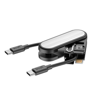 Budi CP586 Keychain Portable Storage&Charging Cable PD65W Type-C to Type-C Cable Fast Charging Data Transmission Copper