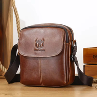 BULLCAPTAIN Genuine Leather Men
