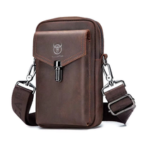 BULLCAPTAIN Genuine Leather Men