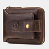 BULLCAPTAIN Genuine Leather Wallet for Men Purse Rfid Wallet Multifunctional Storage Mini Leather Bag Coin Purse Men