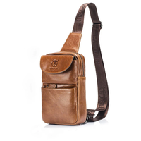 BULLCAPTAIN Retro Genuine Leather Men