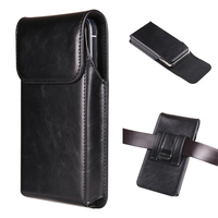 Business Casual Magnetic Universal Mobile Phone Waist Bag Leather Belt Clip Phone Holster Pouch Cover