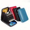 Business PU Leather Wallet ID Credit Card Holder Handbag Multi Card Leather Coin Purse Vertical Imitation Snake Texture