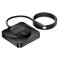 C-HD019 8K 60Hz USB-C Bi-Direction Switch 1x2/2x1 Data Video Switcher USB 3.0 Gen2 PD 100W Splitter for Computer Monitor