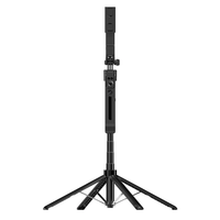 C12 Portable Four-corner Stand 360° Rotation Gimbal AI Facial Tracking Selfie Mount Bracket with Wireless Remote Control