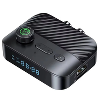 C68 bluetooth Adapter Transmitter Receiver 2 In 1 with Digital Display AUX USB TF Card Support HiFi Lossless Audio Wirel