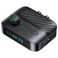C68 Digital Display bluetooth Receiver Transmitter BT5.3 Stereo LED U Disk 3.5MM AUX Jack RCA Wireless Hands Free Call M