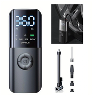 Cafele 150PSI Wireless Air Pump 35W Power 4000mAh Battery Type-C LED Display 0.5KG Lightweight Mini Bike Pump for Car Bi