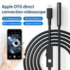 Camera with Light,  1920P HD Borescope with 8 Adjustable LED Lights,  with 16.4ft Semi-Rigid Snake Cable,  7.9mm IP67 Water