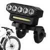 Cansses 2000mAh Battery Bike Headlight 5 Large LED Beads Type-C Charging 6 Light Modes Waterproof Bicycle Front Light fo